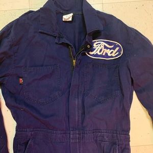 Ford mechanic boiler suit coveralls cotton XL navy